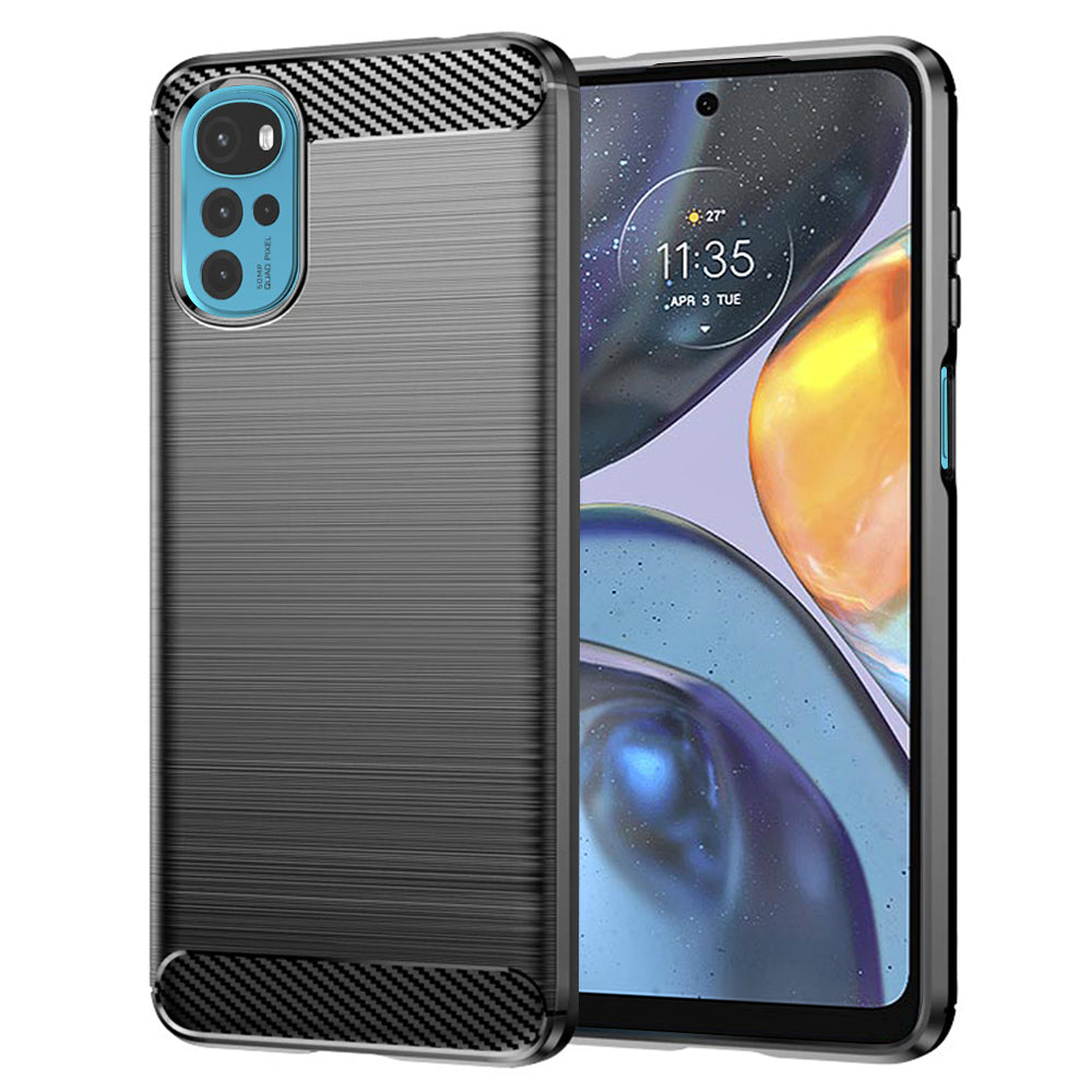 Futrola za Motorola Moto G22, Techsuit, Karbon, Crna