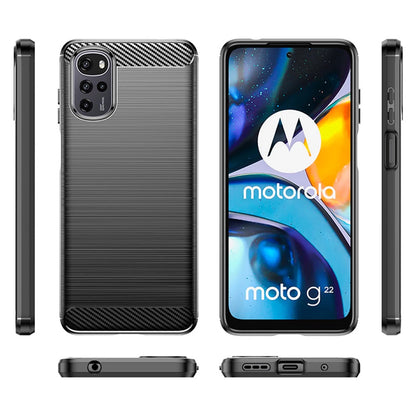 Futrola za Motorola Moto G22, Techsuit, Karbon, Crna