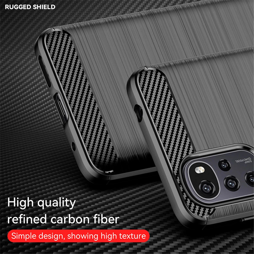 Futrola za Motorola Moto G22, Techsuit, Karbon, Crna