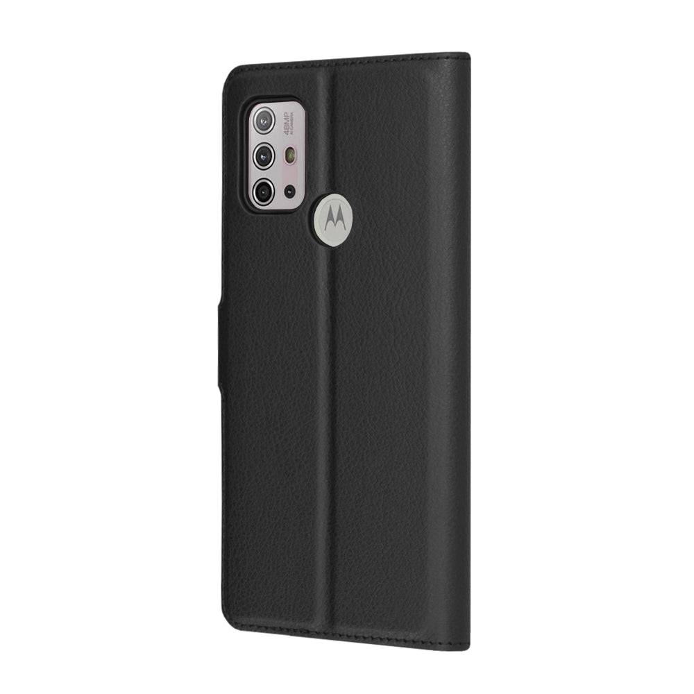 Futrola za Motorola Moto G30 / G20 / G10, Techsuit, Leather Folio, Crna