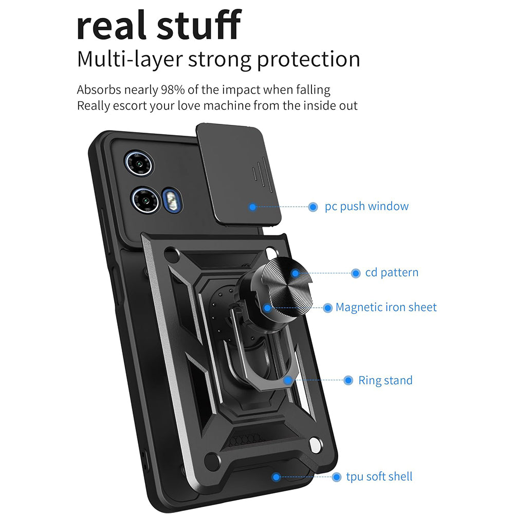 Futrola za Motorola Moto G31 / G41, Techsuit, CamShield, Crna