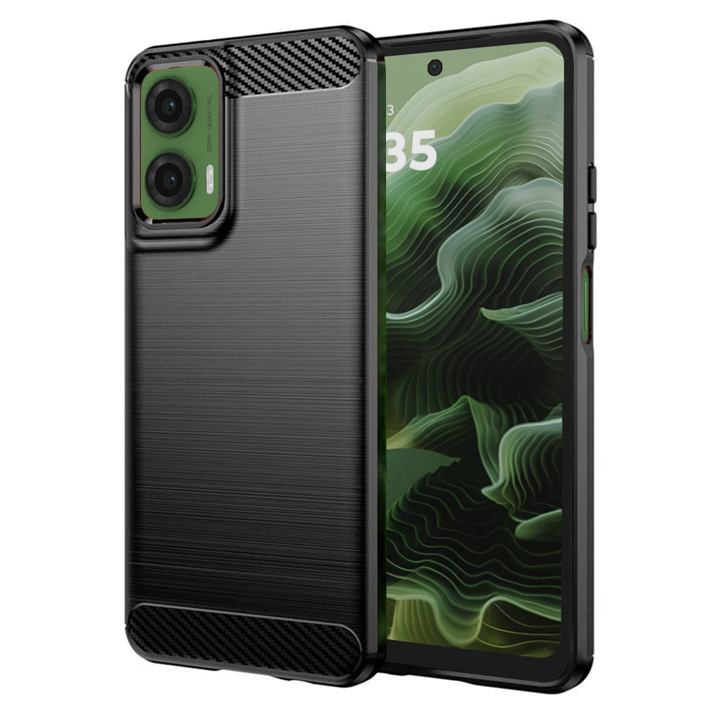 Futrola za Motorola Moto G35, Techsuit, Karbon, Crna