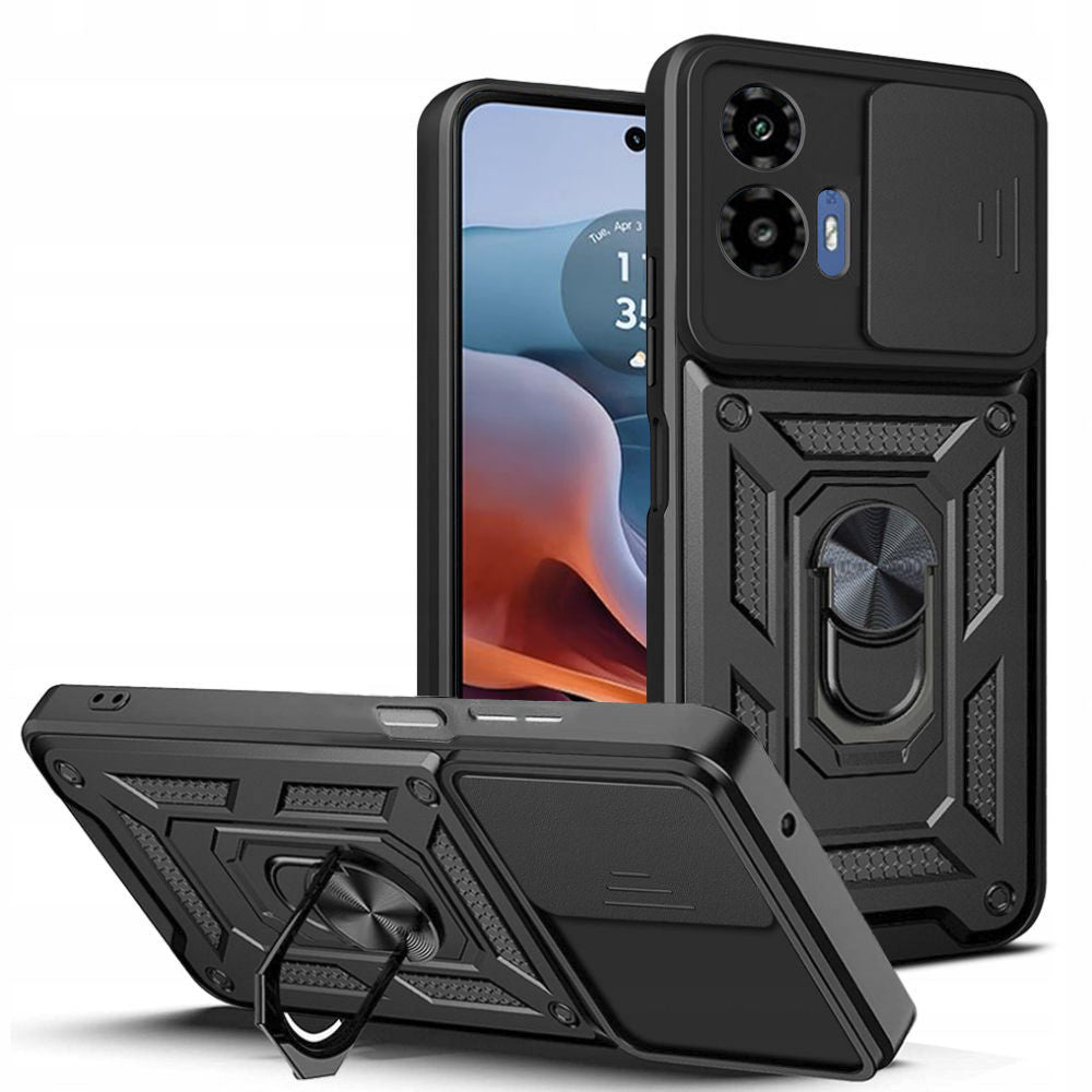 Futrola za Motorola Moto G45 / G34, Techsuit, CamShield, Crna
