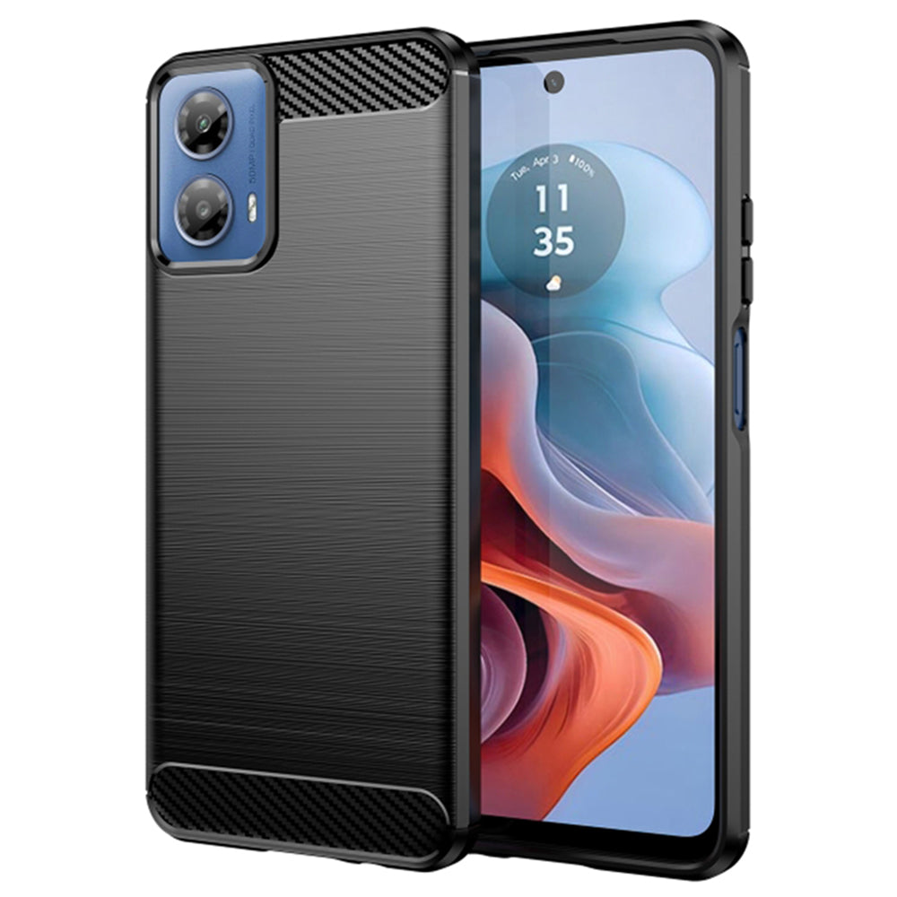 Futrola za Motorola Moto G45 / G34, Techsuit, Karbon, Crna