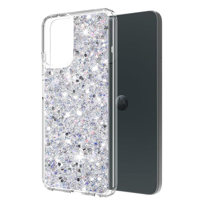 Futrola za Motorola Moto G45 / G34, Techsuit, Sparkly Glitter, Bela