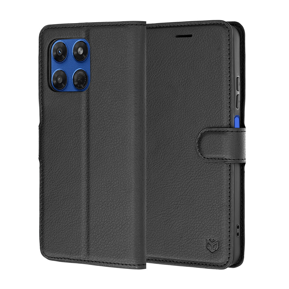 Futrola za Motorola Moto G47 / G37 Power / G37, Techsuit, Leather Folio, Crna