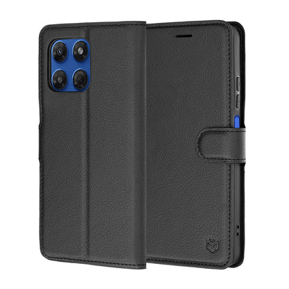 Futrola za Motorola Moto G47 / G37 Power / G37, Techsuit, Leather Folio, Crna
