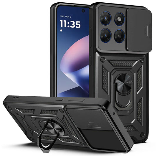 Futrola za Motorola Moto G47 / G37, Techsuit, CamShield, Crna