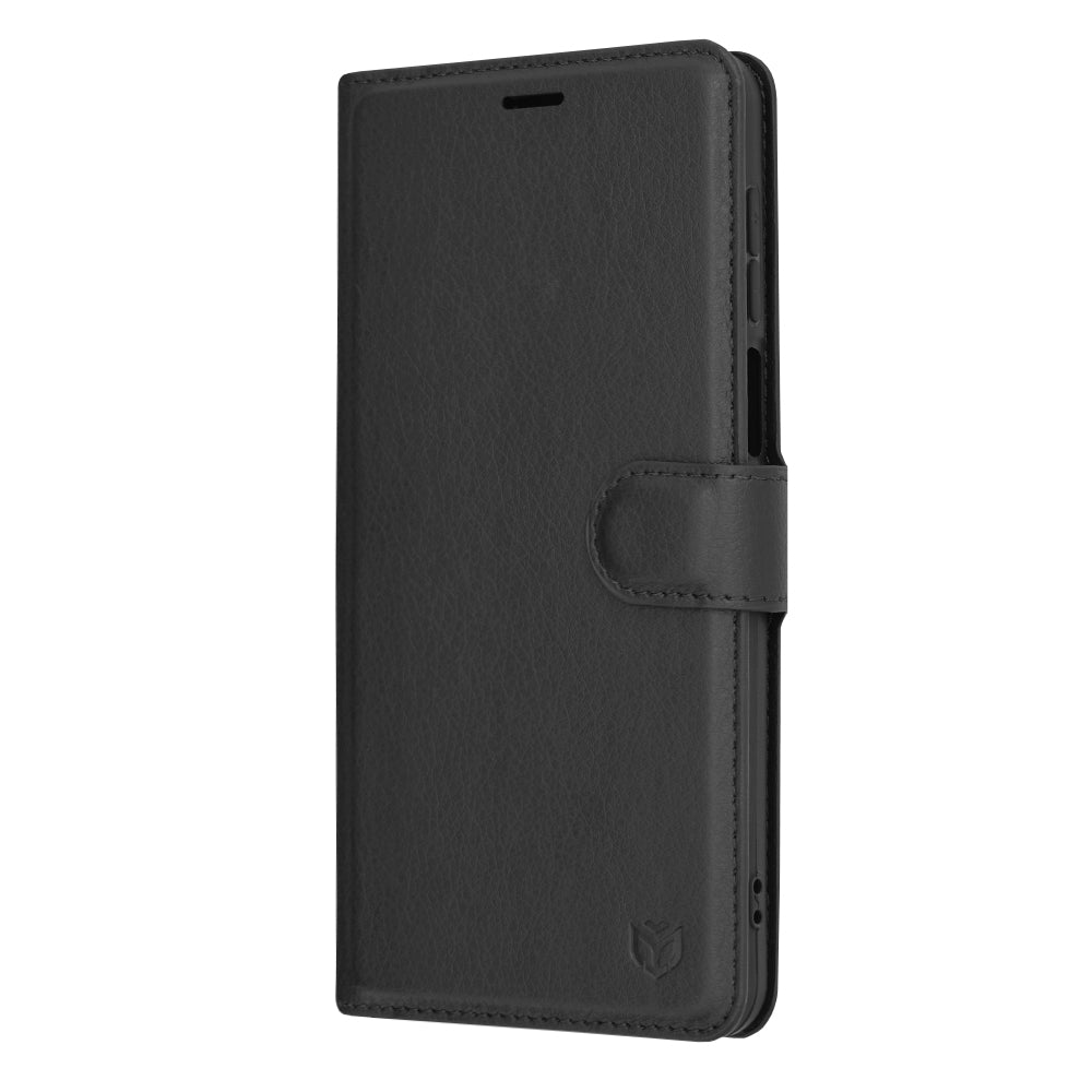 Futrola za Motorola Moto G54, Techsuit, Leather Folio, Crna