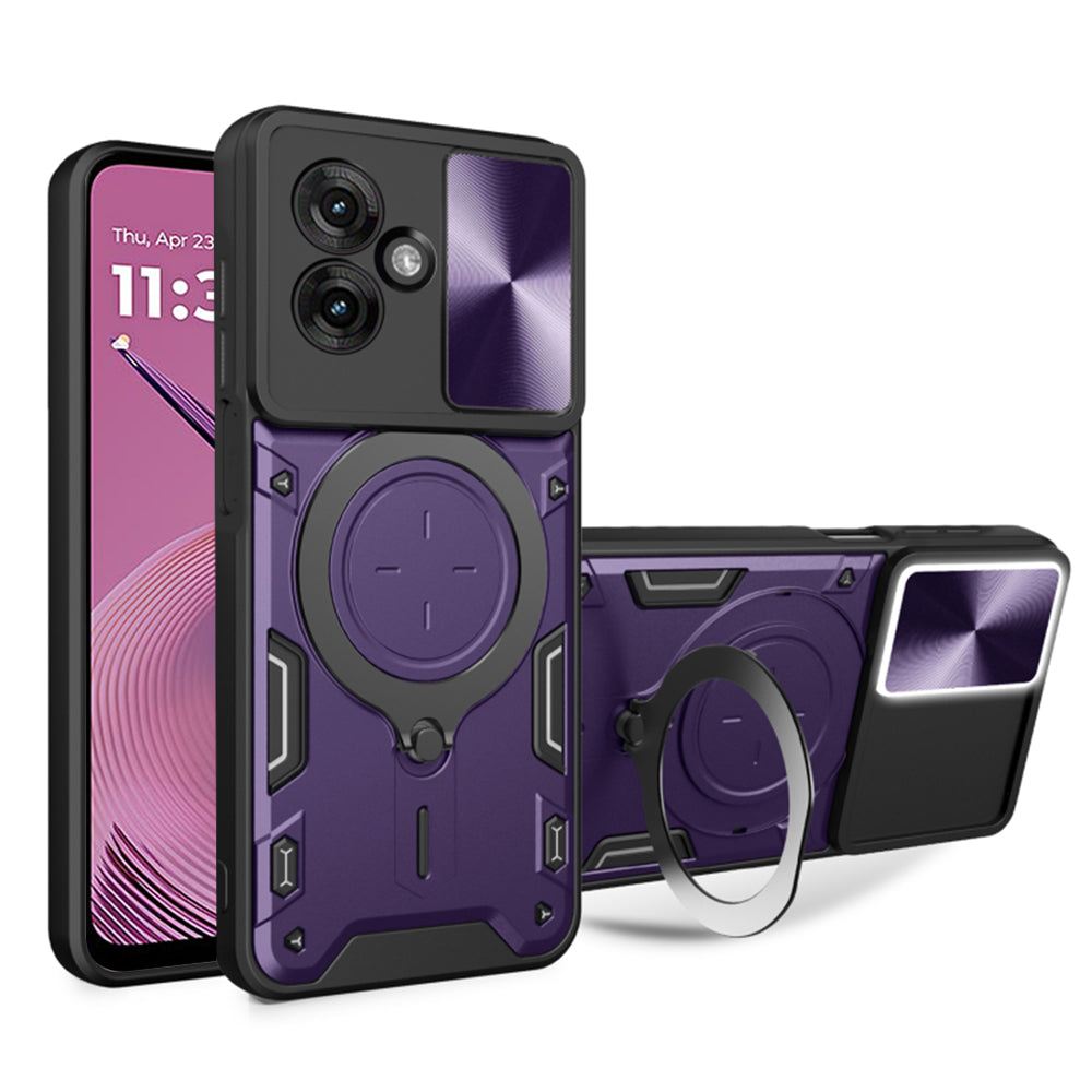 Futrola za Motorola Moto G55, Techsuit, CamGuard Pro, Ljubičasta