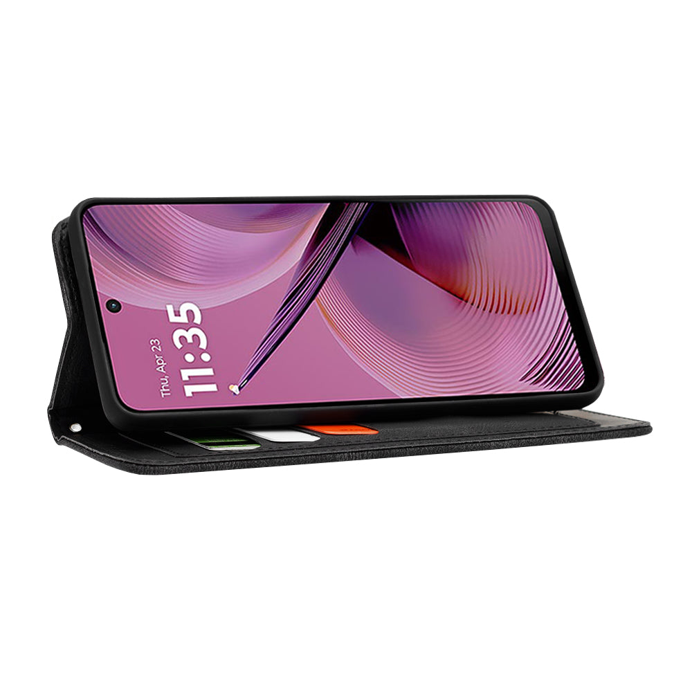 Futrola za Motorola Moto G55, Techsuit, FlipCraft, Crna