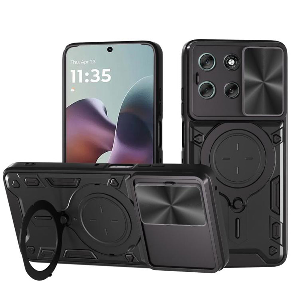 Futrola za Motorola Moto G56, Techsuit, CamGuard Pro, Crna