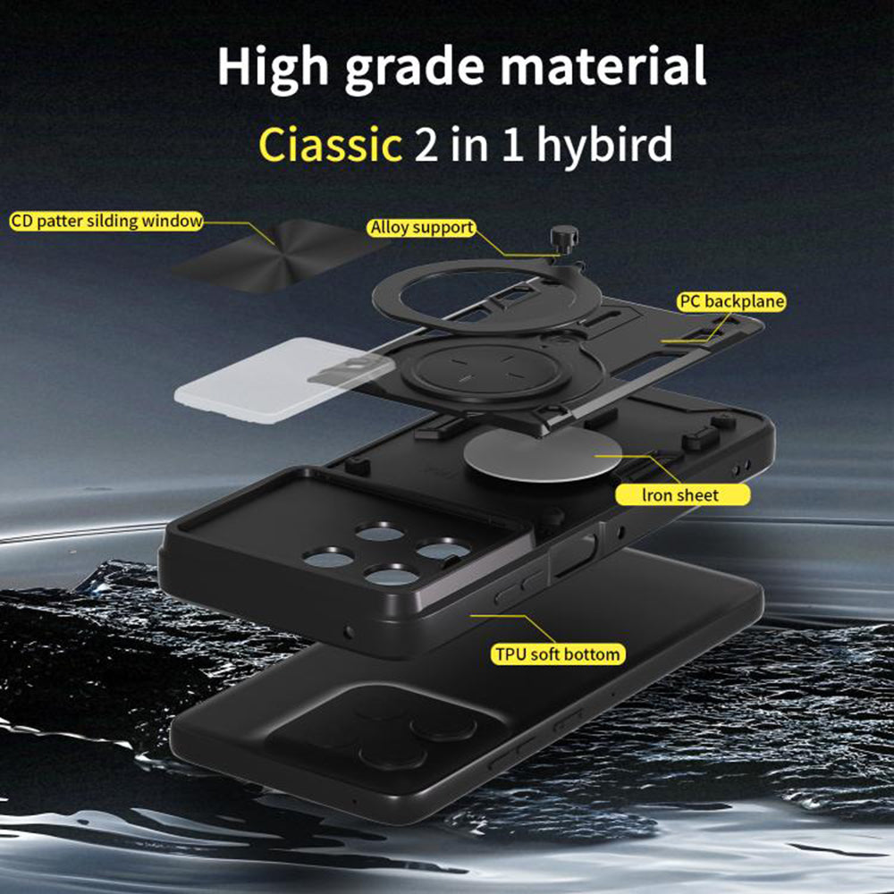 Futrola za Motorola Moto G56, Techsuit, CamGuard Pro, Crna