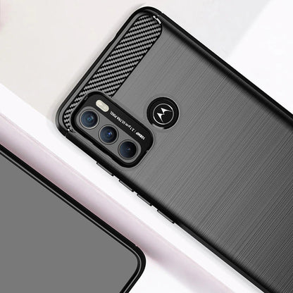Futrola za Motorola Moto G60, Techsuit, Karbon, Crna