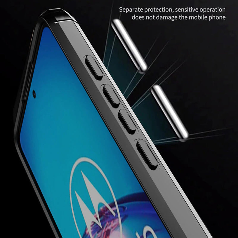 Futrola za Motorola Moto G60, Techsuit, Karbon, Crna