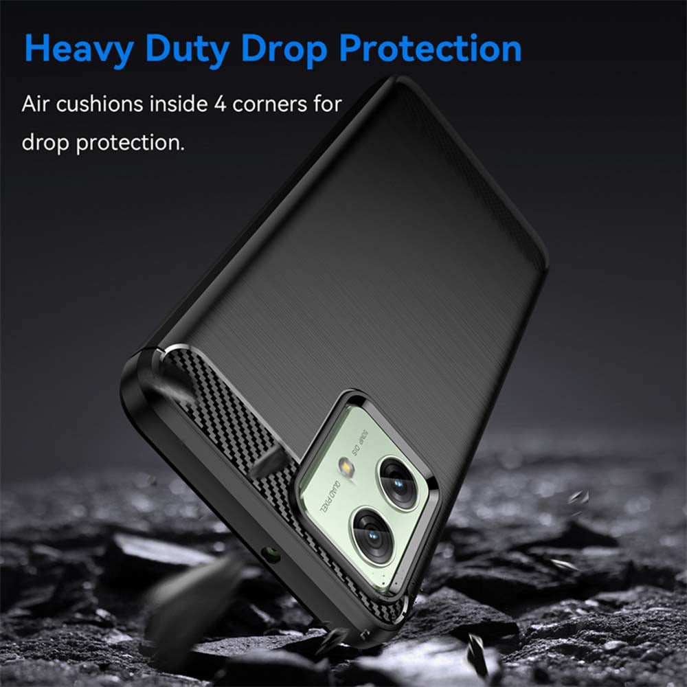 Futrola za Motorola Moto G64 / G54 Power Edition / G54, Techsuit, Karbon, Crna
