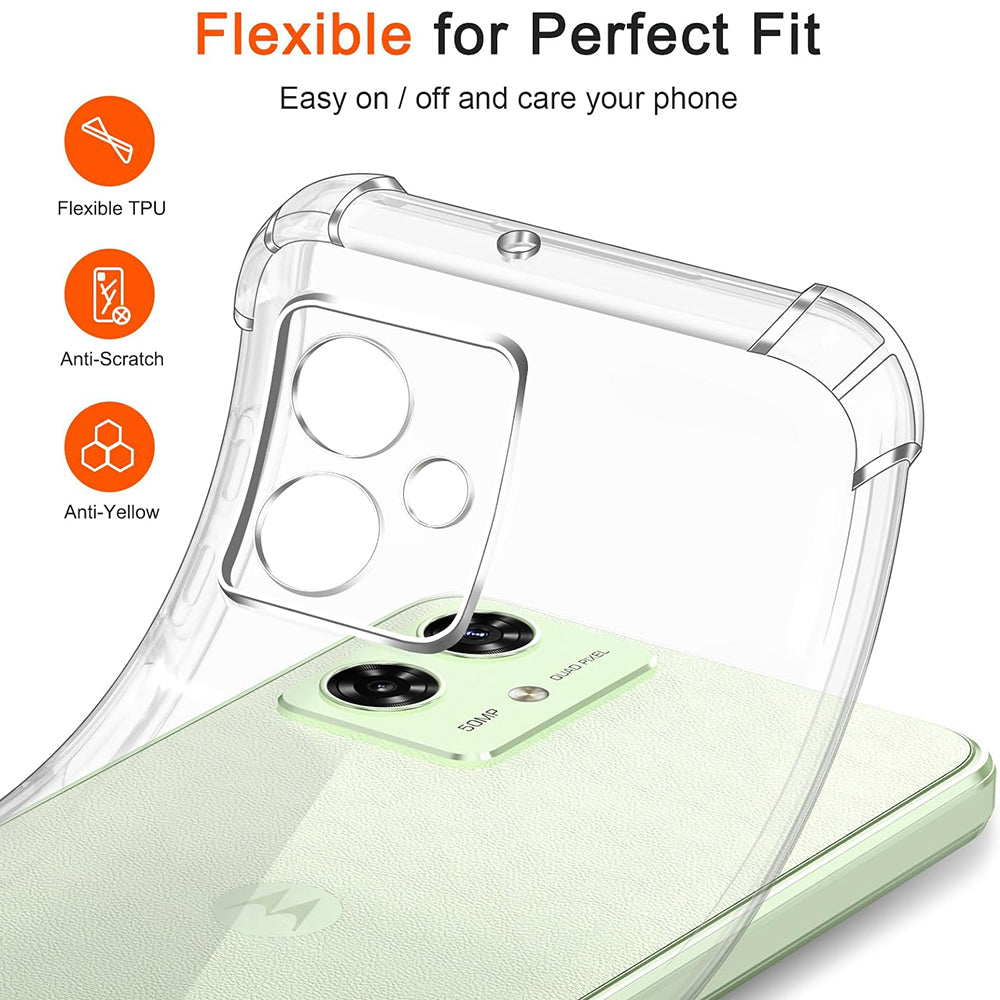 Futrola za Motorola Moto G64 / G54 Power Edition, Techsuit, Shockproof Clear, Providna