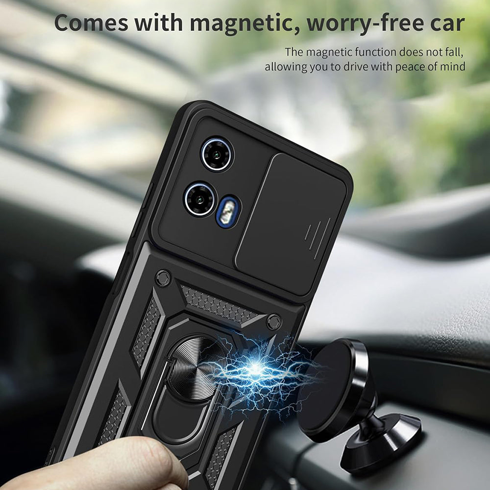 Futrola za Motorola Moto G67 Power / G57 Power, Techsuit, CamShield, Crna