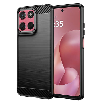 Futrola za Motorola Moto G67 Power / G57 Power, Techsuit, Karbon, Crna