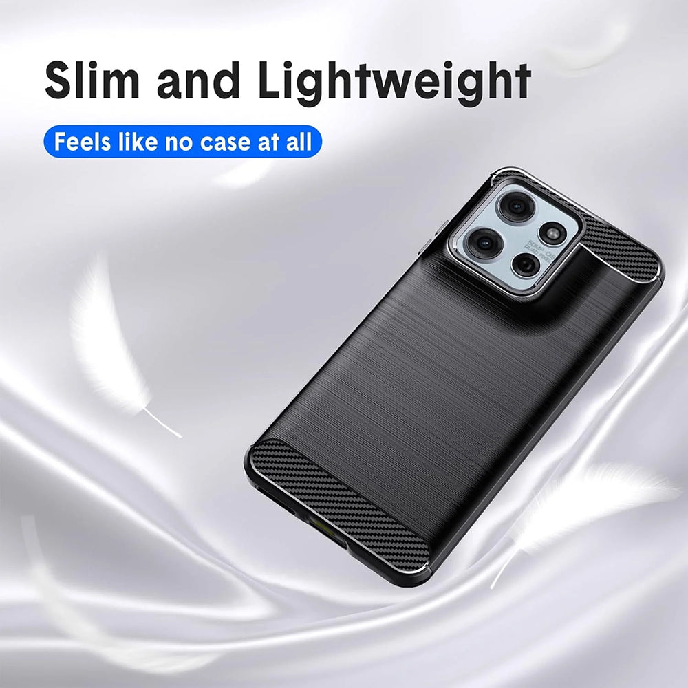 Futrola za Motorola Moto G67 Power / G57 Power, Techsuit, Karbon, Crna