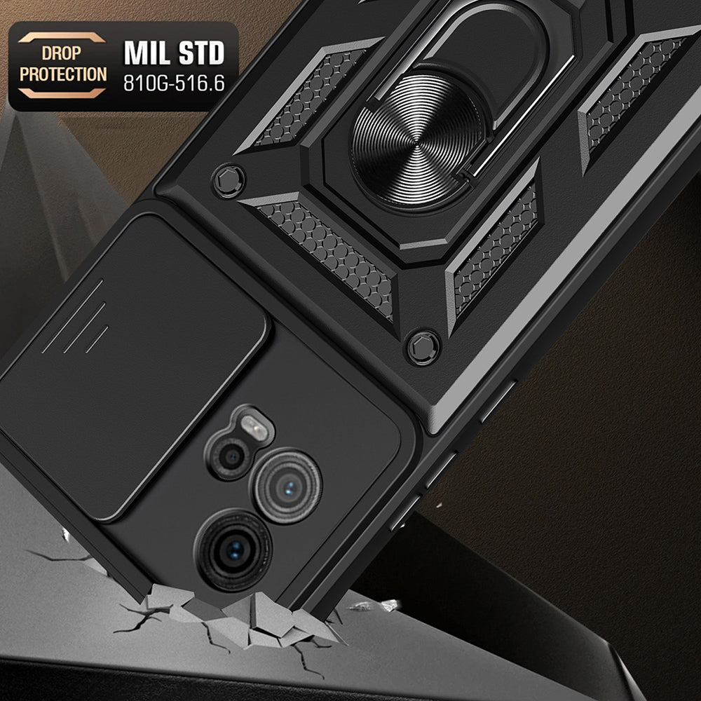 Futrola za Motorola Moto G72, Techsuit, CamShield, Crna