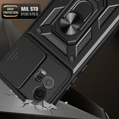 Futrola za Motorola Moto G72, Techsuit, CamShield, Crna