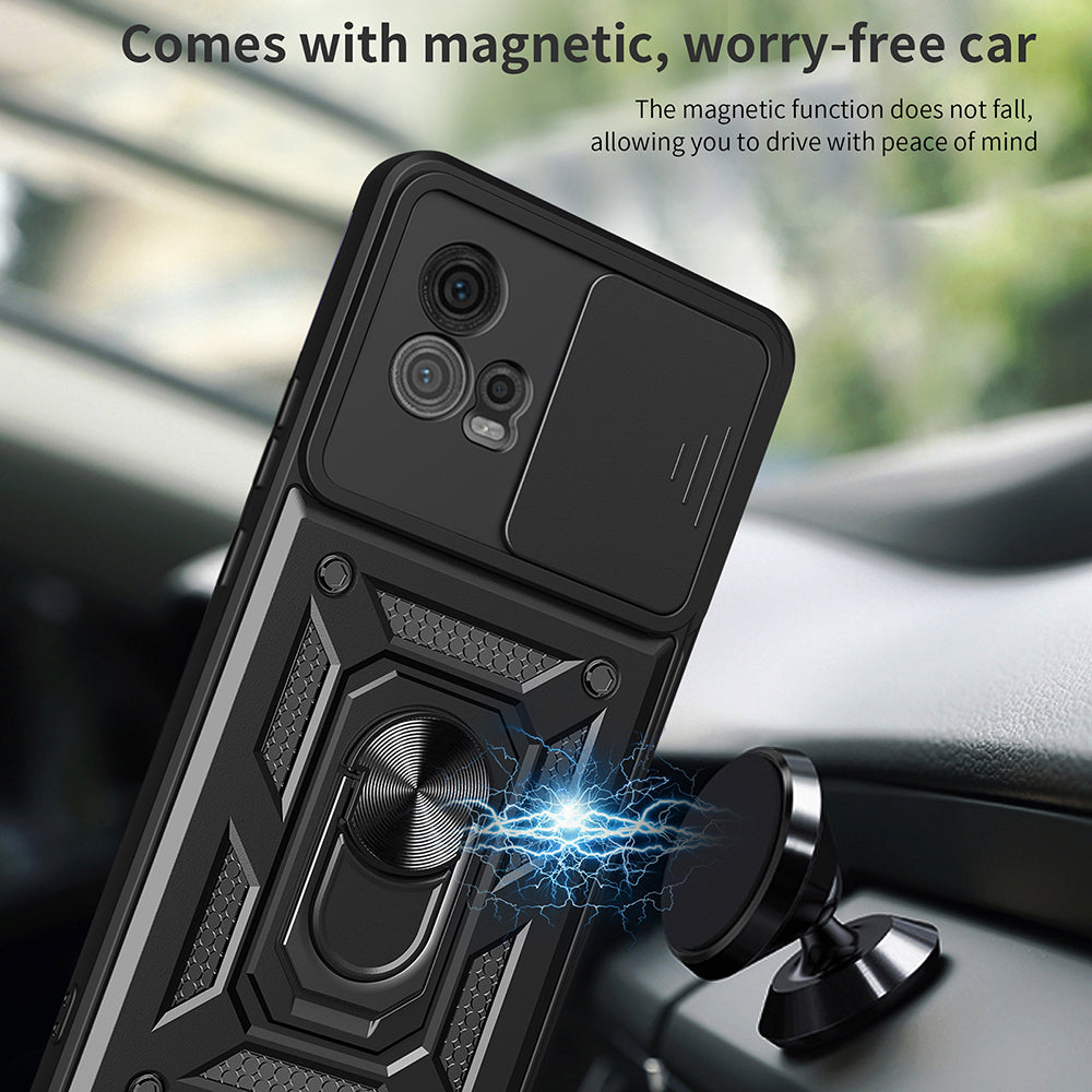 Futrola za Motorola Moto G72, Techsuit, CamShield, Crna