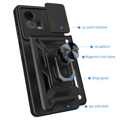 Futrola za Motorola Moto G72, Techsuit, CamShield, Crna