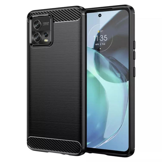 Futrola za Motorola Moto G72, Techsuit, Karbon, Crna