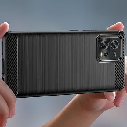 Futrola za Motorola Moto G72, Techsuit, Karbon, Crna