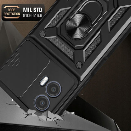 Futrola za Motorola Moto G73, Techsuit, CamShield, Crna