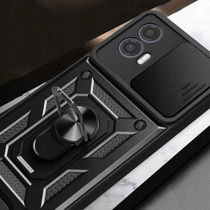 Futrola za Motorola Moto G73, Techsuit, CamShield, Crna