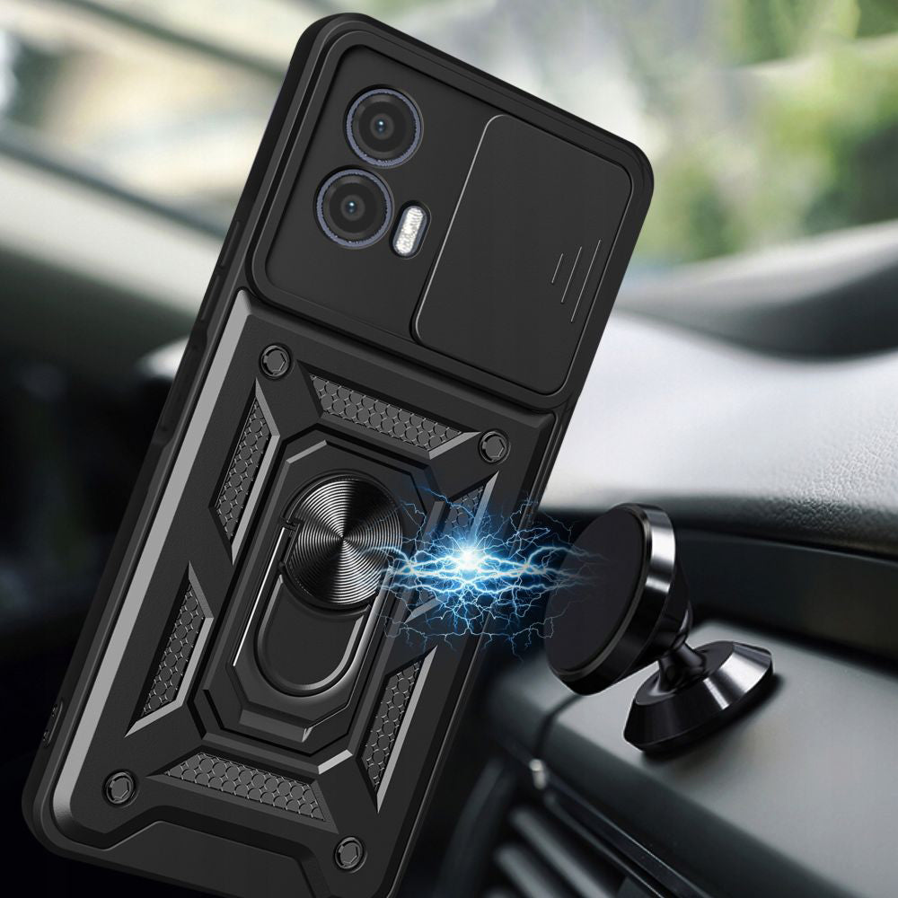 Futrola za Motorola Moto G73, Techsuit, CamShield, Crna