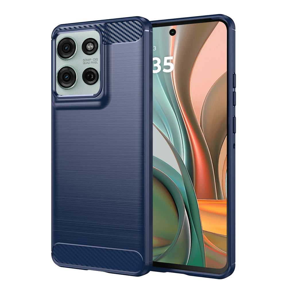 Futrola za Motorola Moto G75, Techsuit, Karbon, Plava