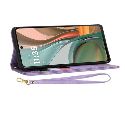 Futrola za Motorola Moto G75, Techsuit, FlipCraft, Ljubičasta