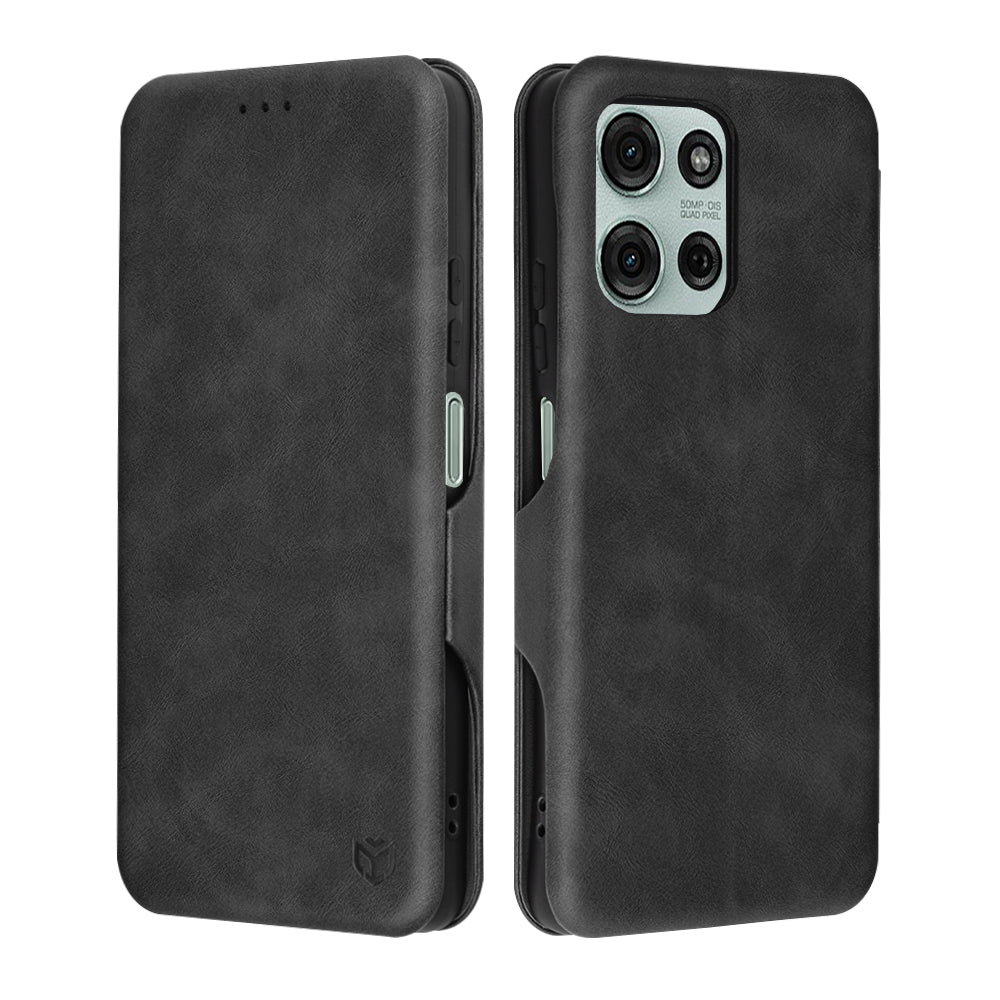 Futrola za Motorola Moto G75, Techsuit, Safe Wallet Plus, Crna