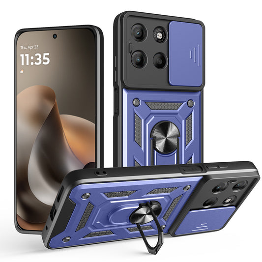 Futrola za Motorola Moto G77 / G67, Techsuit, CamShield, Plava
