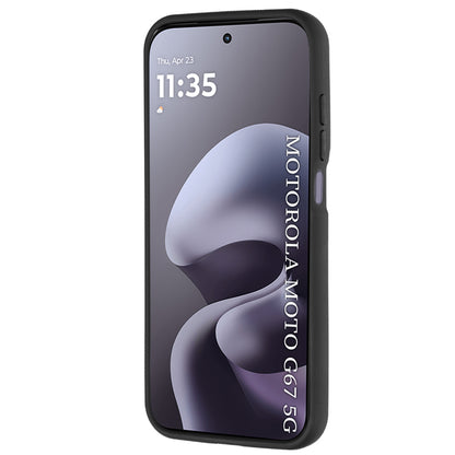 Futrola za Motorola Moto G77 / G67, Techsuit, Glinth, Crna