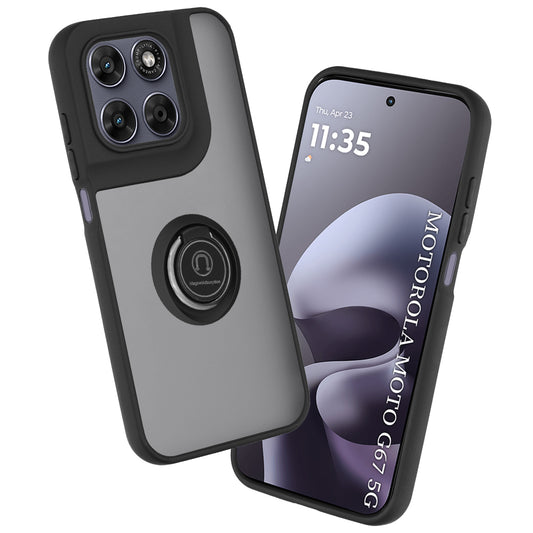 Futrola za Motorola Moto G77 / G67, Techsuit, Glinth, Crna