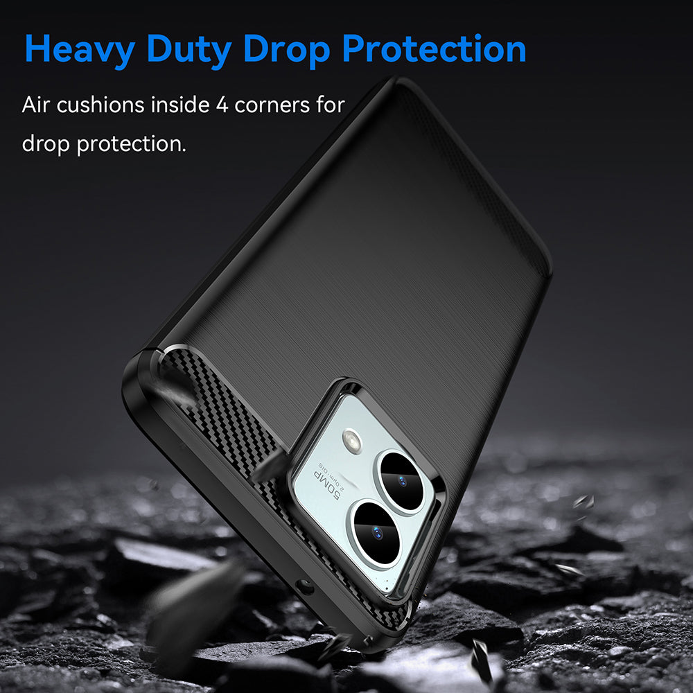 Futrola za Motorola Moto G84, Techsuit, Karbon, Crna