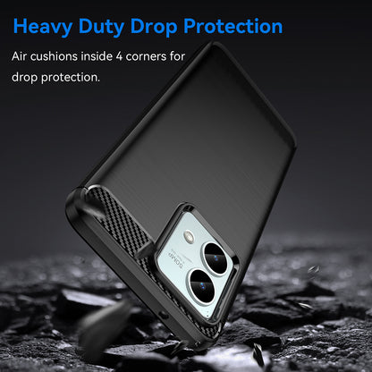 Futrola za Motorola Moto G84, Techsuit, Karbon, Crna