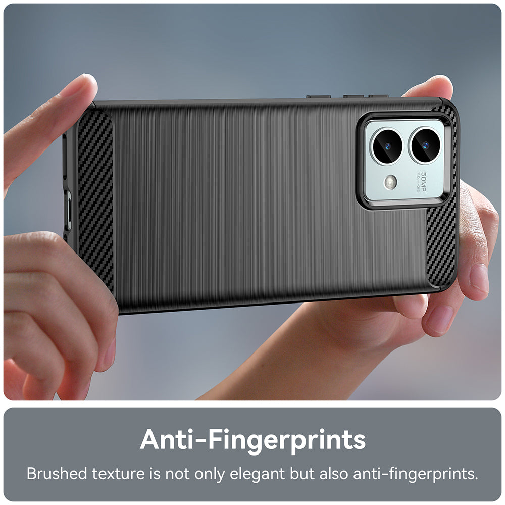 Futrola za Motorola Moto G84, Techsuit, Karbon, Crna