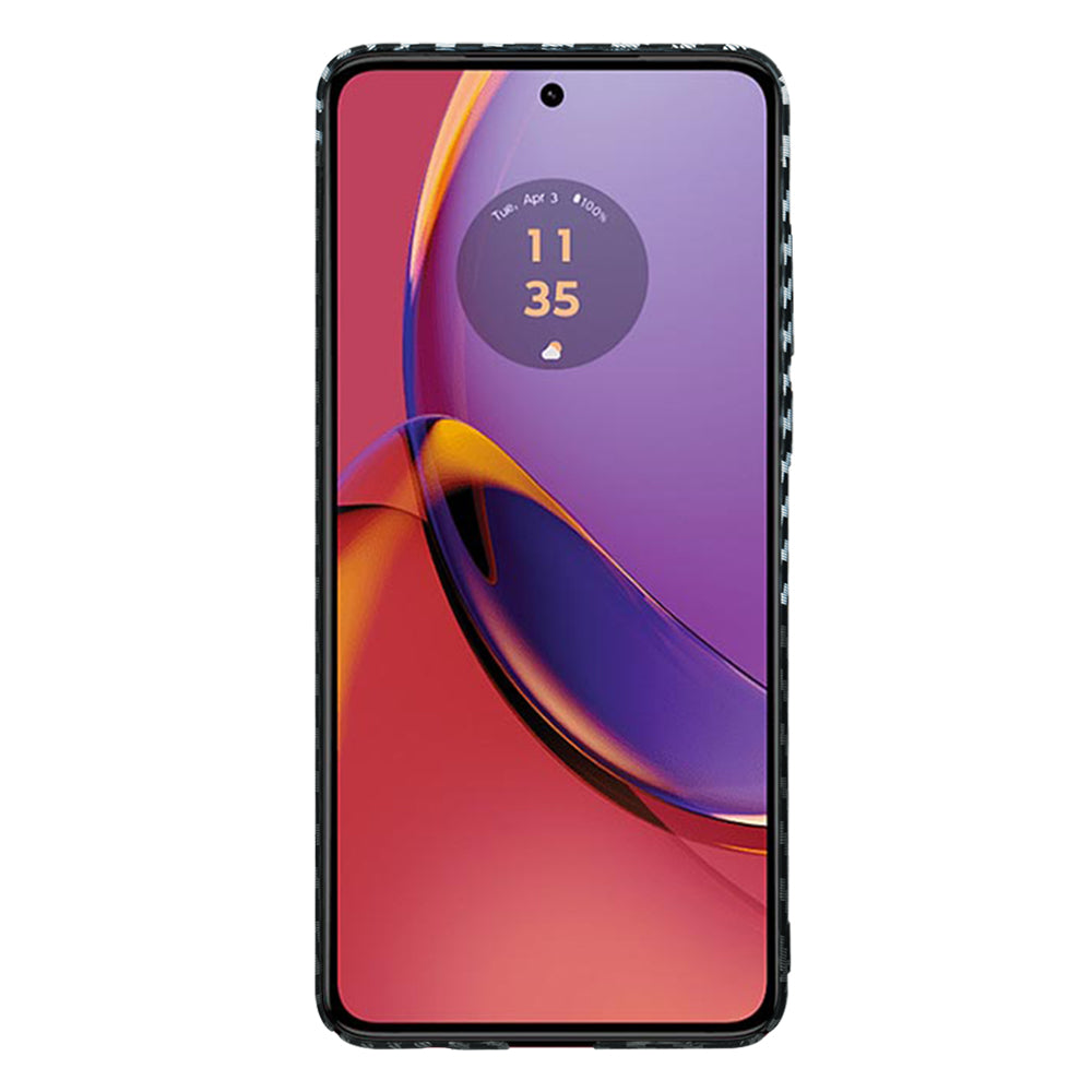 Futrola za Motorola Moto G84, Techsuit, Carbonite FiberShell, Crno Siva