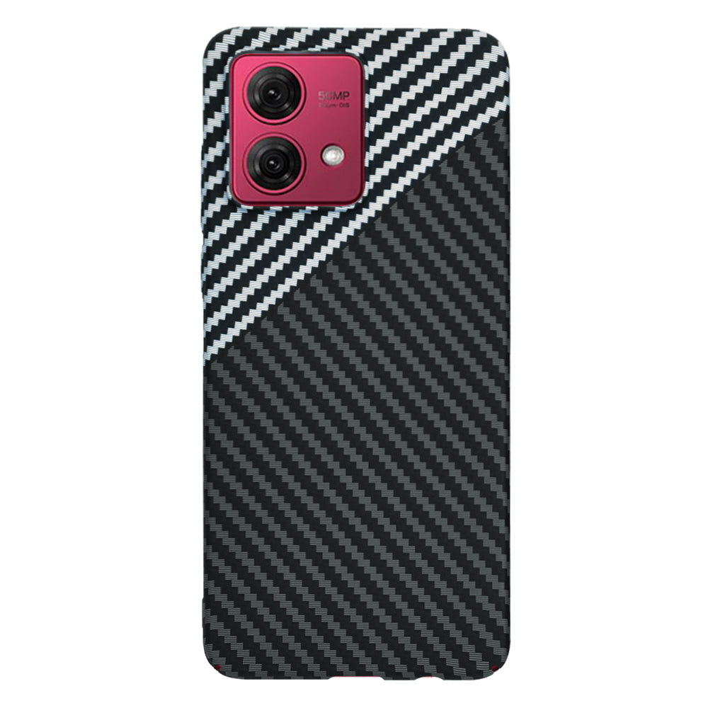 Futrola za Motorola Moto G84, Techsuit, Carbonite FiberShell, Crno Siva
