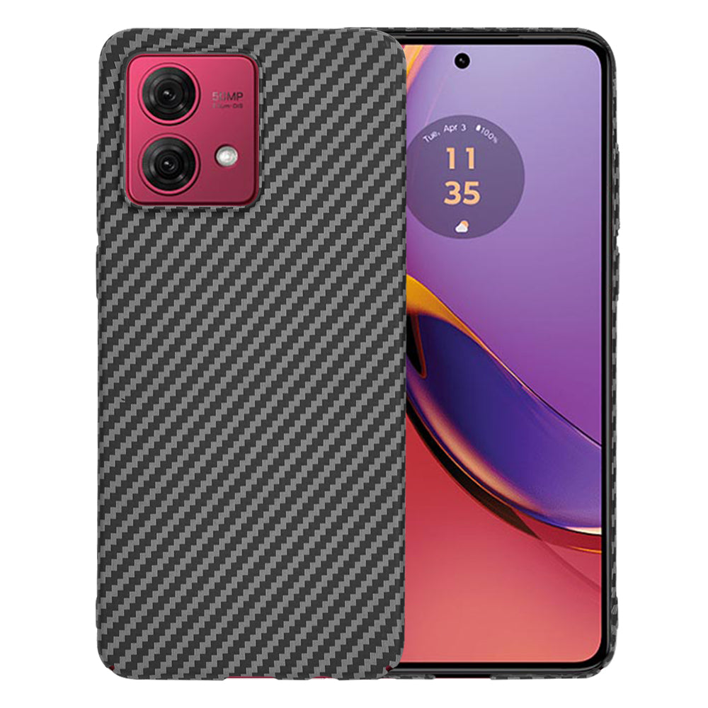 Futrola za Motorola Moto G84, Techsuit, Carbonite FiberShell, Crna