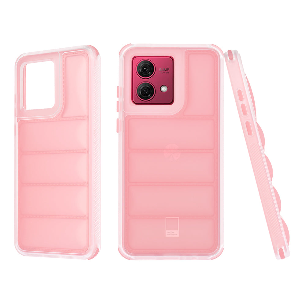 Futrola za Motorola Moto G84, Techsuit, Wave Shield, Roze