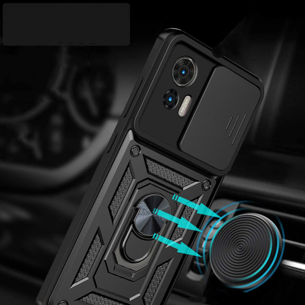 Futrola za Motorola Moto G85, Techsuit, CamShield, Crna