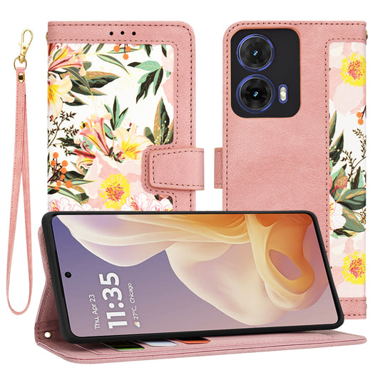 Futrola za Motorola Moto G85, Techsuit, FlipCraft, Roze