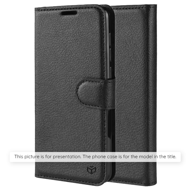 Futrola za Motorola Moto G86 Power, Techsuit, Leather Folio, Crna