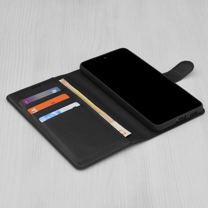 Futrola za Motorola Moto G86 Power, Techsuit, Leather Folio, Crna